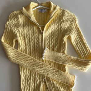 Frankies Bikinis Cable Knit Sweater